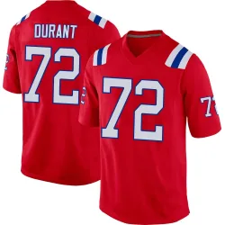 New England Patriots Youth Game Red Alternate Jersey (72 Yasir Durant)