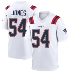 New England Patriots Youth Game White Jersey (54 Truman Jones)
