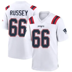 New England Patriots Youth Game White Jersey (66 Kody Russey)