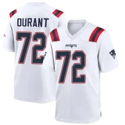 New England Patriots Youth Game White Jersey (72 Yasir Durant)
