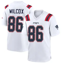 New England Patriots Youth Game White Jersey (86 Mitchell Wilcox)