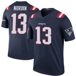 New England Patriots Youth Legend Navy Color Rush Jersey (13 Quinn Nordin)