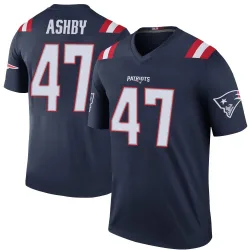 New England Patriots Youth Legend Navy Color Rush Jersey (47 Julian Ashby)