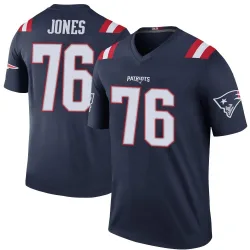 New England Patriots Youth Legend Navy Color Rush Jersey (76 Caleb Jones)