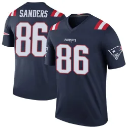 New England Patriots Youth Legend Navy Color Rush Jersey (86 Braylon Sanders)