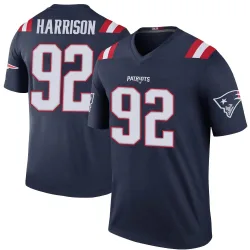New England Patriots Youth Legend Navy Color Rush Jersey (92 James Harrison)
