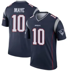 New England Patriots Youth Legend Navy Jersey (10 Drake Maye)