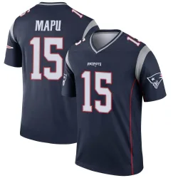 New England Patriots Youth Legend Navy Jersey (15 Marte Mapu)