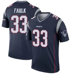 New England Patriots Youth Legend Navy Jersey (33 Kevin Faulk)
