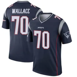 New England Patriots Youth Legend Navy Jersey (70 Caedan Wallace)