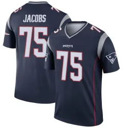 New England Patriots Youth Legend Navy Jersey (75 Demontrey Jacobs)
