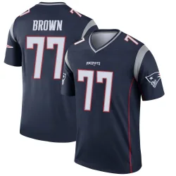 New England Patriots Youth Legend Navy Jersey (77 Ben Brown)