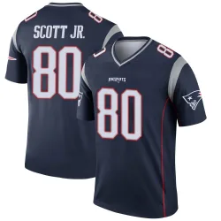 New England Patriots Youth Legend Navy Jersey (80 Gee Scott Jr.)