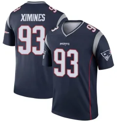 New England Patriots Youth Legend Navy Jersey (93 Oshane Ximines)