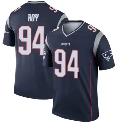 New England Patriots Youth Legend Navy Jersey (94 Jaquelin Roy)