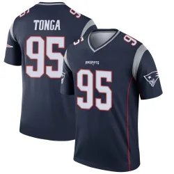 New England Patriots Youth Legend Navy Jersey (95 Khyiris Tonga)