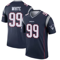 New England Patriots Youth Legend Navy Jersey (99 Keion White)