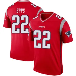 New England Patriots Youth Legend Red Inverted Jersey (22 Marcus Epps)