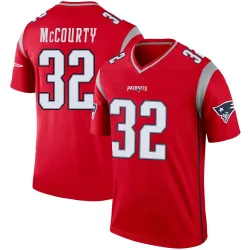 New England Patriots Youth Legend Red Inverted Jersey (32 Devin McCourty)