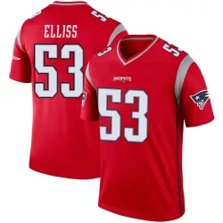 New England Patriots Youth Legend Red Inverted Jersey (53 Christian Elliss)
