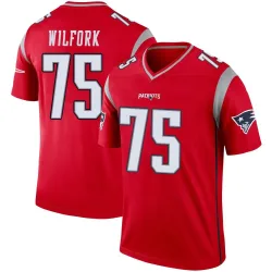 New England Patriots Youth Legend Red Inverted Jersey (75 Vince Wilfork)