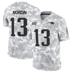 New England Patriots Youth Limited Arctic Camo 2024 Salute to Service Jersey (13 Quinn Nordin)