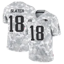 New England Patriots Youth Limited Arctic Camo 2024 Salute to Service Jersey (18 Matthew Slater)