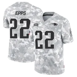 New England Patriots Youth Limited Arctic Camo 2024 Salute to Service Jersey (22 Marcus Epps)