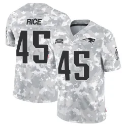 New England Patriots Youth Limited Arctic Camo 2024 Salute to Service Jersey (45 Monty Rice)