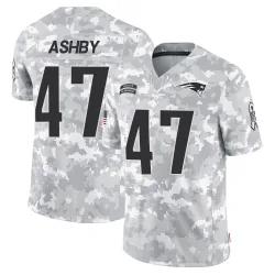 New England Patriots Youth Limited Arctic Camo 2024 Salute to Service Jersey (47 Julian Ashby)
