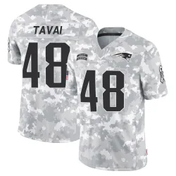 New England Patriots Youth Limited Arctic Camo 2024 Salute to Service Jersey (48 Jahlani Tavai)