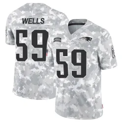New England Patriots Youth Limited Arctic Camo 2024 Salute to Service Jersey (59 Carson Wells)