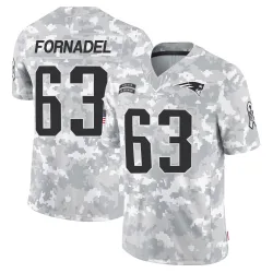New England Patriots Youth Limited Arctic Camo 2024 Salute to Service Jersey (63 Liam Fornadel)