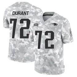 New England Patriots Youth Limited Arctic Camo 2024 Salute to Service Jersey (72 Yasir Durant)