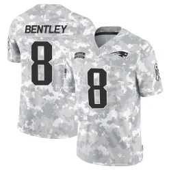 New England Patriots Youth Limited Arctic Camo 2024 Salute to Service Jersey (8 Ja'Whaun Bentley)