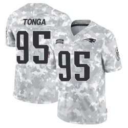 New England Patriots Youth Limited Arctic Camo 2024 Salute to Service Jersey (95 Khyiris Tonga)