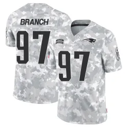 New England Patriots Youth Limited Arctic Camo 2024 Salute to Service Jersey (97 Alan Branch)