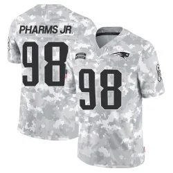 New England Patriots Youth Limited Arctic Camo 2024 Salute to Service Jersey (98 Jeremiah Pharms Jr.)