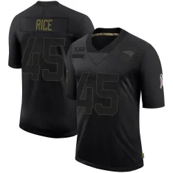 New England Patriots Youth Limited Black 2020 Salute To Service Jersey (45 Monty Rice)