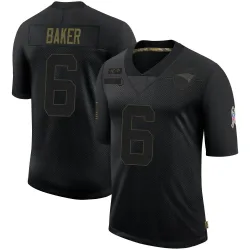 New England Patriots Youth Limited Black 2020 Salute To Service Jersey (6 Javon Baker)