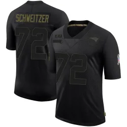 New England Patriots Youth Limited Black 2020 Salute To Service Jersey (72 Wes Schweitzer)