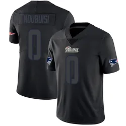 New England Patriots Youth Limited Black Impact Jersey (0 Haggai Ndubuisi)