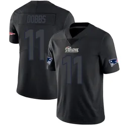 New England Patriots Youth Limited Black Impact Jersey (11 Joshua Dobbs)
