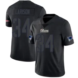 New England Patriots Youth Limited Black Impact Jersey (34 Lan Larison)