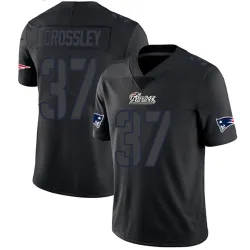 New England Patriots Youth Limited Black Impact Jersey (37 Brandon Crossley)