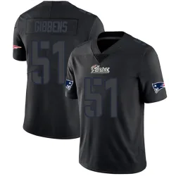 New England Patriots Youth Limited Black Impact Jersey (51 Jack Gibbens)