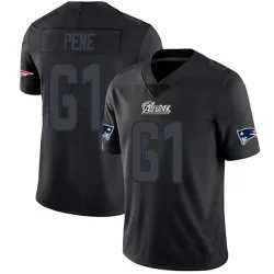 New England Patriots Youth Limited Black Impact Jersey (61 Wilfried Pene)