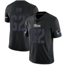 New England Patriots Youth Limited Black Impact Jersey (62 Sidy Sow)