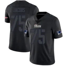 New England Patriots Youth Limited Black Impact Jersey (75 Demontrey Jacobs)