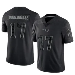 New England Patriots Youth Limited Black Reflective Jersey (17 Ben Wooldridge)